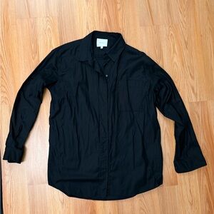 Reformation Black Button-Down Shirt